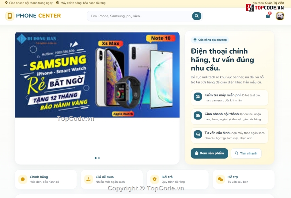 giao diện,Web điện thoại,giao diện bán điện thoại